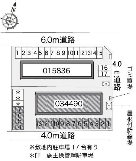 ★手数料０円★敦賀市莇生野　月極駐車場（LP）